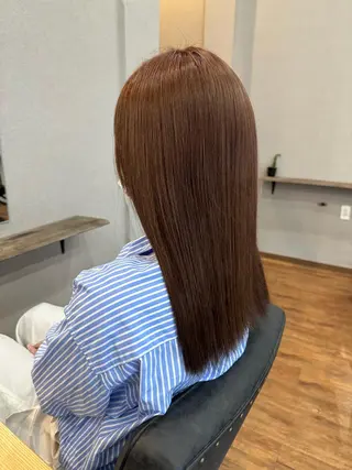 ロング カラー 鵜飼 真伍のヘアスタイル