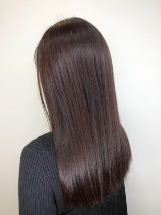 セミロング カラー 【透明感、艶髪】西村 有司のヘアスタイル
