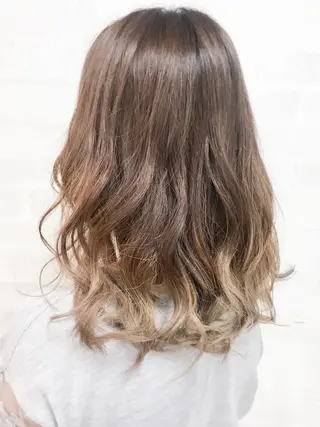 セミロング カラー 池田 雄太 ✨美髪縮毛矯正✨のヘアスタイル