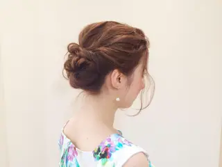 ミディアム ヘアアレンジ タジマ ヤスヒサのヘアスタイル