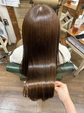 ロング カラー 徳永　髪質改善 縮毛矯正のヘアスタイル