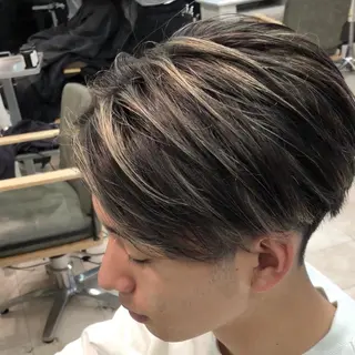 ショート カラー メンズ 似合わせパーマ 渡辺尚暉のヘアスタイル