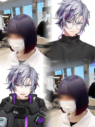 ショート カラー 推し活/韓国/ブリー チカラーminamiのヘアスタイル