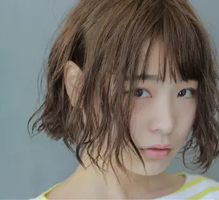 ショート パーマ 平尾駅直結/徒歩0分 イノセントヘアのヘアスタイル