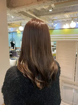 セミロング カラー ミディアムレイヤー/ 艶カラー🎀　emiのヘアスタイル