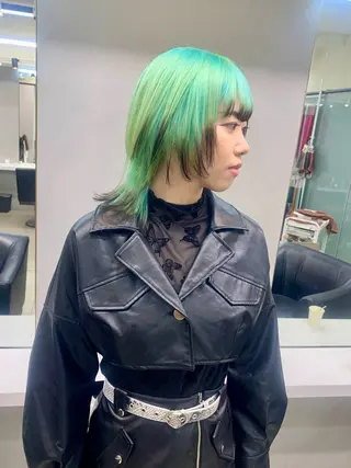 ミディアム カラー ヘアアレンジ 個性爆弾💣 ダブルカラー/ゆかのヘアスタイル
