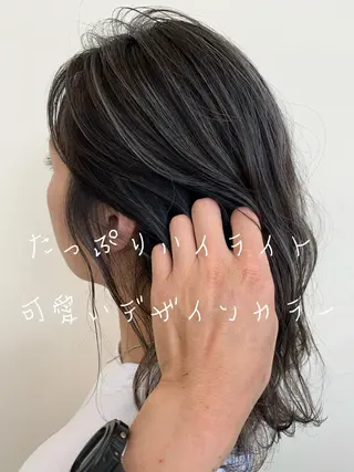 ミディアム カラー Beach 代表 KENTAのヘアスタイル