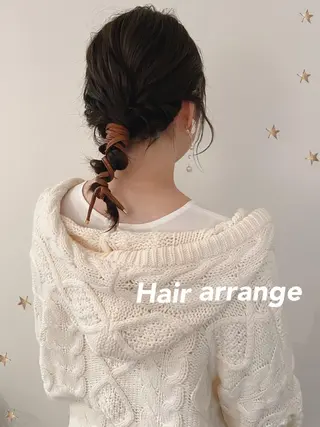 ミディアム ヘアアレンジ 市川 千夏のヘアスタイル