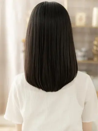 セミロング カラー 艶髪カラー🤍ྀི 強矢 美紗希🩷ྀིのヘアスタイル