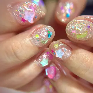 ネイル 【OKIKA】 らん🦖🌈🧡のマツエク・マツパデザイン