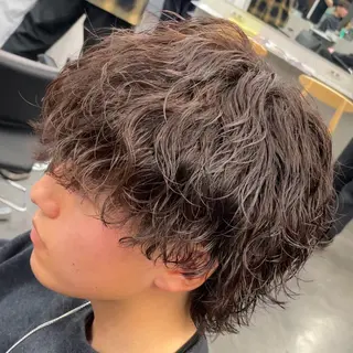セミロング パーマ ヘアアレンジ メンズ fifth 石川 凪のヘアスタイル