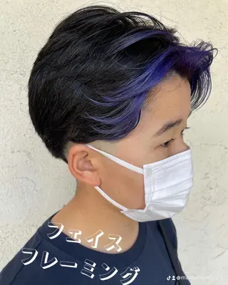 ショート カラー MATSURI BASE.AWAJIのヘアスタイル