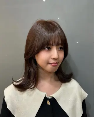 ミディアム カラー 【azure横浜】 🧸misaki🌸のヘアスタイル