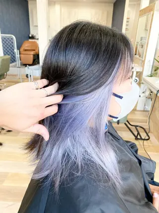 ミディアム ケアブリーチ 黒瀬有汰のヘアスタイル