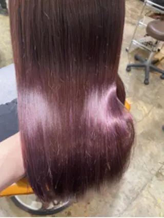 ロング ヘアアレンジ パーマ カラー 【ヘアケア特化型】 newi天王寺のヘアスタイル
