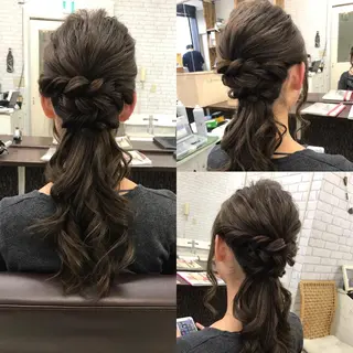 セミロング ヘアアレンジ 大賀 海夕の眉毛・アイブロウイメージ