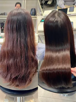 ロング 恵比寿韓国レイヤー× 艶透明感カラー大場のヘアスタイル