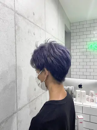 ショート カラー メンズ newi赤羽 HINATAのヘアスタイル