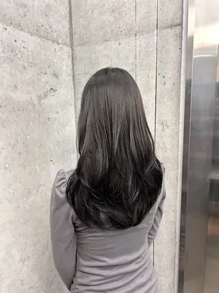 セミロング カラー パーマ ヘアアレンジ ANJU/本町肥後橋 /似合わせカラー💖のヘアスタイル