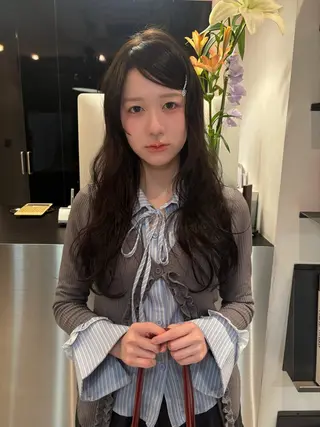 ロング カラー riria/ボブ /透明感カラー🎀のヘアスタイル