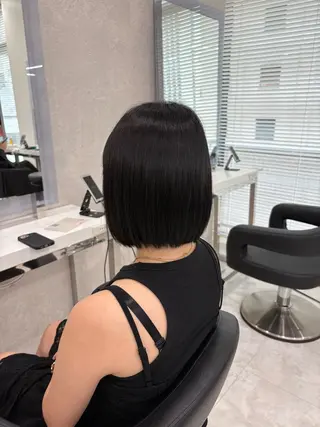 ショート カラー 大人っぽ韓国ヘア 寒色💙yuma💙のヘアスタイル