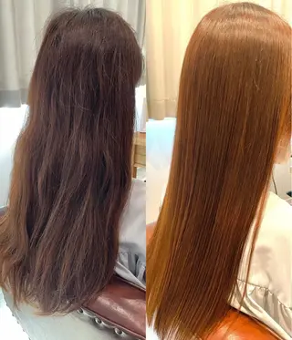 ロング 髪質改善 菊池紳吾のヘアスタイル