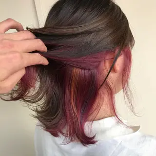 ショート カラー 【体験】韓国 メイク&ヘア天神のヘアスタイル