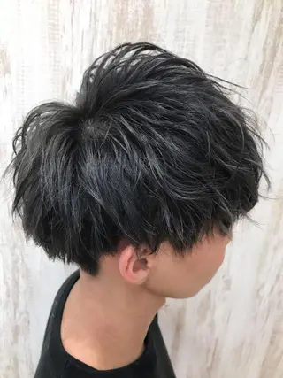 カラー メンズ メンズパーマ波巻き 🌳大森悠登🌳のヘアスタイル