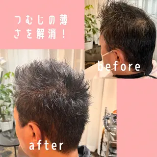 ショート カラー メンズ 薄毛専門 メンズカットREEのヘアスタイル