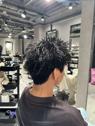 ショート パーマ ヘアアレンジ メンズ メンズヘア静岡 ✂︎Ryuheiのヘアスタイル
