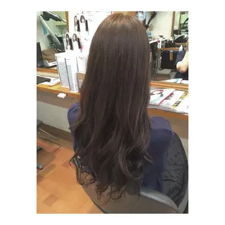 ミディアム セミロング ロング カラー YAP！HAIR トコツメアヤノのヘアスタイル