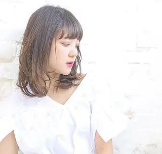 ミディアム カラー ボブ/レイヤー/ nanamiのヘアスタイル