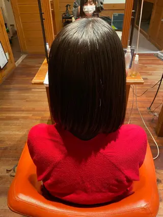 ミディアム 藤井 沙季のヘアスタイル