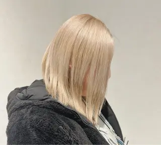 カラー トウマ｜色落ちまで可 愛いハイトーン✨横浜のヘアスタイル