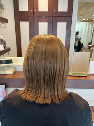 ミディアム カラー 大人透明感艶カラー 寺田稜のヘアスタイル