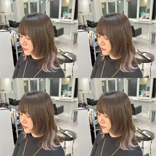ミディアム カラー ブリーチ&エクステ 🥀ケアカラー特化のヘアスタイル