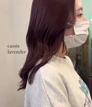 セミロング カラー mizuho🐈⬛ 艶髪¦ダークトーンのヘアスタイル