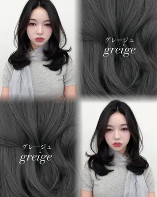 ロング カラー 韓国ヘア　紗希 🦋のヘアスタイル