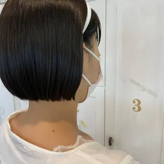 ミディアム 吉田 夢のヘアスタイル