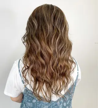 セミロング カラー 大橋 輝久のヘアスタイル