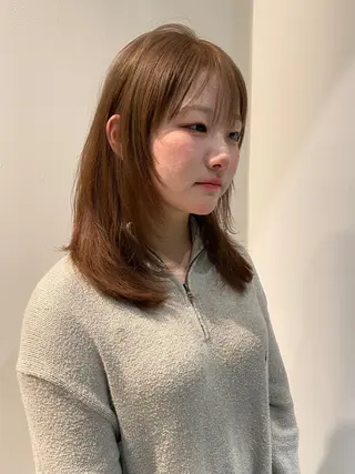 ミディアム カラー mai / linoah˚✧のヘアスタイル