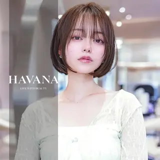ショート カラー １HAVANA.渋谷 【レイヤー/韓国】のヘアスタイル