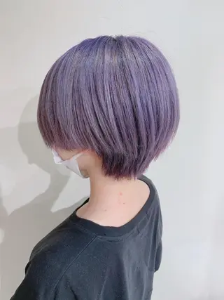 ショート カラー ムラ修正.ブリーチ エクステ🤍アミルのヘアスタイル