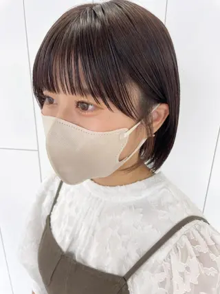 ミディアム パーマ カラー ヘアアレンジ ITbyALBUM 藤沢店のヘアスタイル