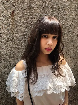 ロング ヘアアレンジ 透明感カラー🤎 ゆりのヘアスタイル