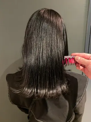 ミディアム カラー stylist トモヤのヘアスタイル