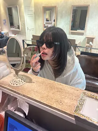 ミディアム ボブ/レイヤー/ 梅田/天野川奈緒のヘアスタイル