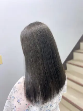 セミロング カラー ヘアアレンジ Over hair_ misakiのヘアスタイル