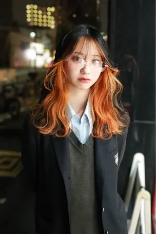カラー 🧡色落ちまで2度 楽しめる🧡ヨシキのヘアスタイル