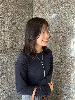 ミディアム 透明感カラー人気 ナンバーワンMIYUのヘアスタイル